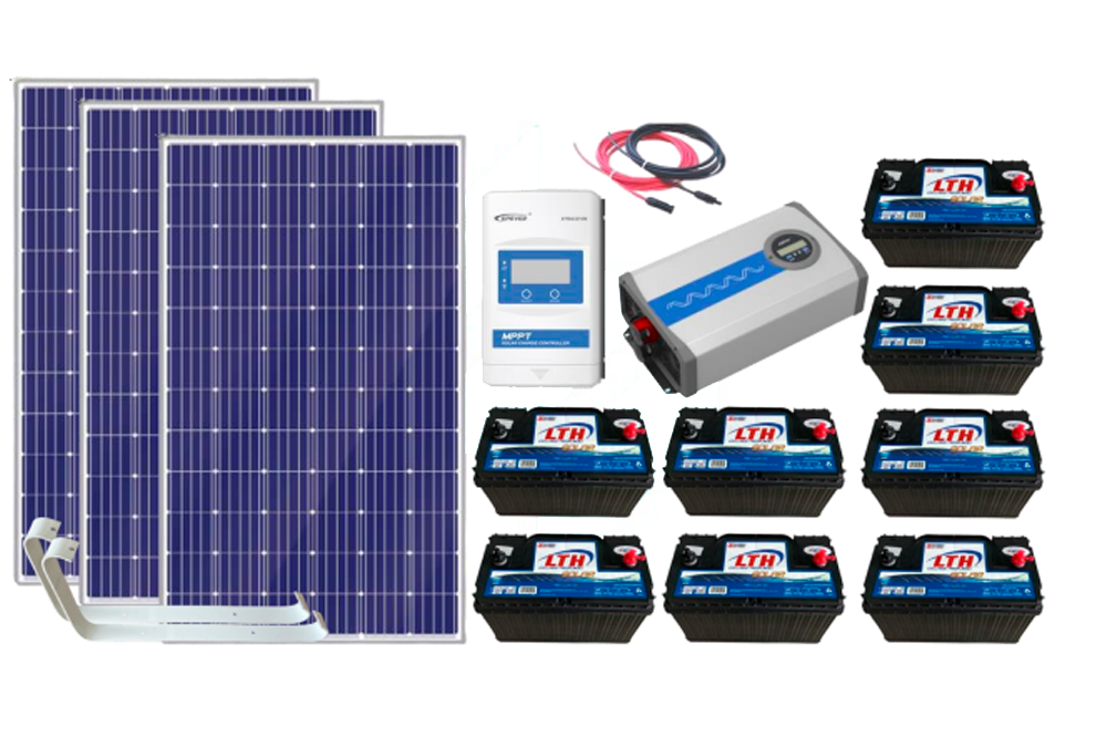 Kit Solar 1100 Watts Lth, Completo Listo Para Usar
